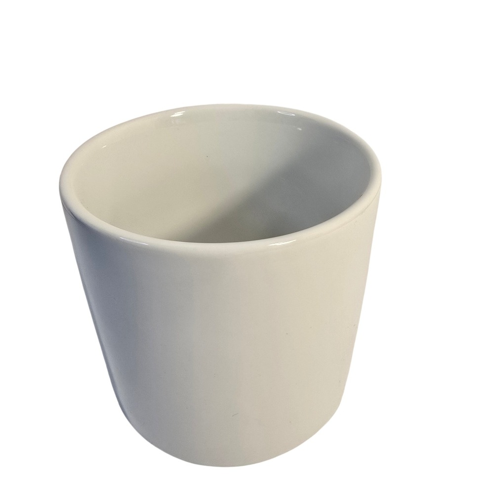 Spritz Red White Striped Bow Handle Stoneware Coffee Mug White Ceramic Cup - Picture 4 of 9